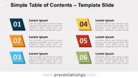 Free Simple Table of Contents for PowerPoint and Google Slides