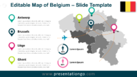 Free Map of Belgium for PowerPoint and Google Slides