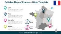 Free Map of France for PowerPoint and Google Slides
