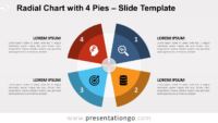 Free Radial Chart with 4 Slices for PowerPoint and Google Slides