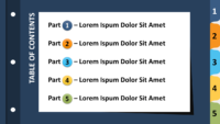 Free 5-Tab Binder Dividers for PowerPoint and Google Slides - Slide 1