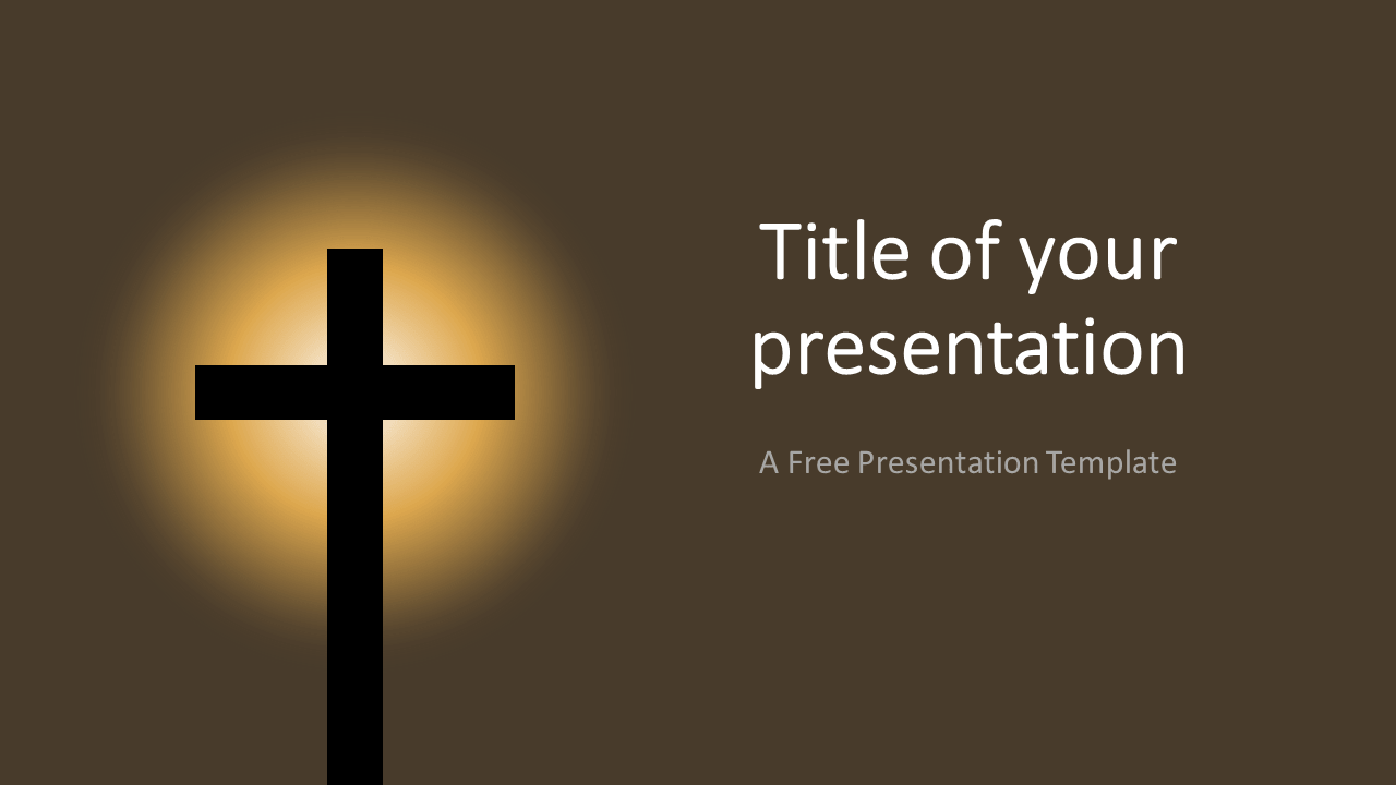 Christian Cross Template for PowerPoint and Google Slides