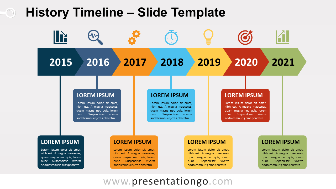 History Timeline For PowerPoint And Google Slides