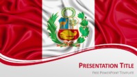 Free Peru Flag PowerPoint and Google Slides Template