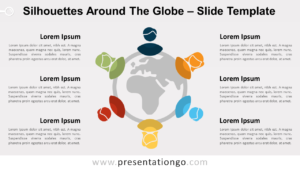Free Silhouettes around the Globe for PowerPoint and Google Slides