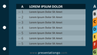 Free Tab Dividers Contents for PowerPoint and Google Slides - Slide 1