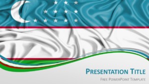 Free Uzbekistan Flag PowerPoint and Google Slides Template