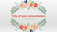 Free Floral Spring Template for PowerPoint and Google Slides