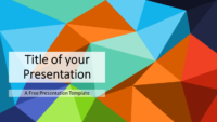 Free Multicolor (variant 1) Triangle Mosaic Template for PowerPoint and Google Slides