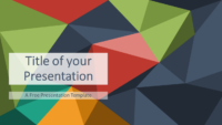 Free Multicolor (variant 2) Triangle Mosaic Template for PowerPoint and Google Slides