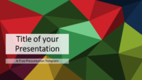 Multicolor (variant 3) Triangle Mosaic Template for PowerPoint and Google Slides
