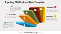 Free Toppling 3D Blocks for PowerPoint and Google Slides