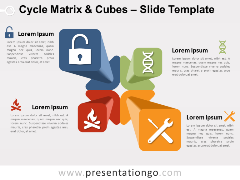 Free Cycle Matrix and Cubes Slide Template