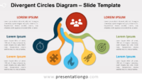 Free Divergent Circles Diagram for PowerPoint and Google Slides