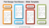 Free Flat Design Text Boxes for PowerPoint and Google Slides