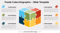 Free Puzzle Cube Infographic for PowerPoint and Google Slides