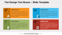 Free YA Flat Design Text Boxes for PowerPoint and Google Slides