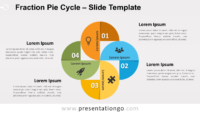 Free Fraction Pie Cycle for PowerPoint and Google Slides