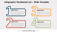 Free Infographic Numbered List for PowerPoint and Google Slides