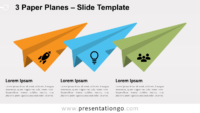 Free 3 Paper Planes for PowerPoint and Google Slides