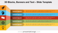 Free 3D Blocks, Banners and Text for PowerPoint and Google Slides