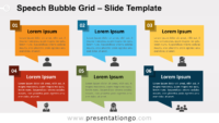 Free Speech Bubble Grid for PowerPoint and Google Slides