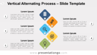 Free Vertical Alternating Process for PowerPoint and Google Slides