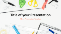 Free School Supplies Template for PowerPoint and Google Slides