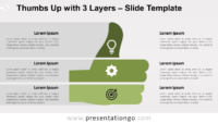 Free Thumbs Up with 3 Layers for PowerPoint and Google Slides