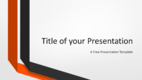 Free Two Folded Ribbons Template for PowerPoint and Google Slides