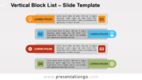 Free Vertical Block List for PowerPoint and Google Slides