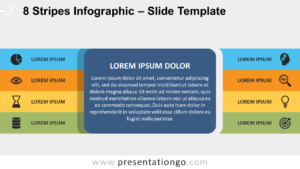 Free 8 Stripes Infographic for PowerPoint and Google Slides