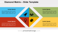 Free Diamond Matrix for PowerPoint and Google Slides