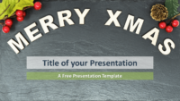 Free Merry Christmas Template for PowerPoint and Google Slides