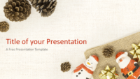 Free Santa, Snowman and Pinecones Template for PowerPoint and Google Slides
