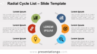 Free Radial Cycle List for PowerPoint and Google Slides