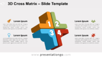 Free 3D Cross Matrix for PowerPoint and Google Slides