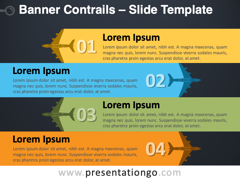 Banner Contrails For Powerpoint And Google Slides Presentationgo Com
