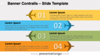 Free Banner Contrails for PowerPoint and Google Slides