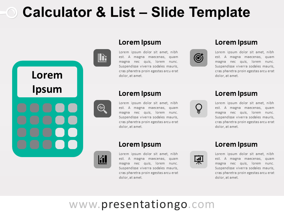 Free Calculator List for PowerPoint