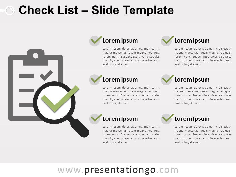 Check List Template for PowerPoint and Google Slides