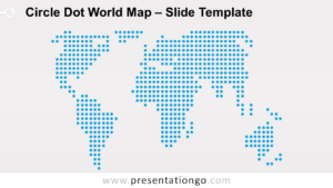 Free Circle Dot World Map For PowerPoint and Google Slides