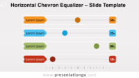 Free Horizontal Chevron Equalizer for PowerPoint and Google Slides