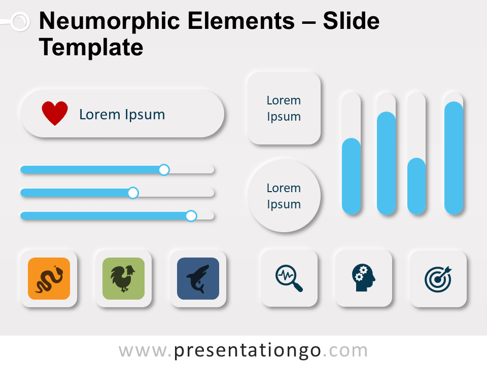 Free Neumorphic Elements for PowerPoint