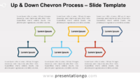 Free Up and Down Chevron Process for PowerPoint and Google Slides