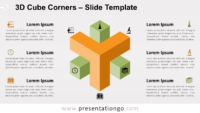 Free 3D Cube Corners for PowerPoint and Google Slides