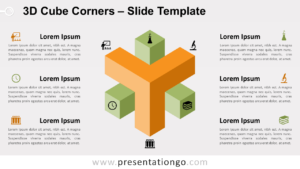 Free 3D Cube Corners for PowerPoint and Google Slides
