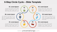 Free 6 Step Circle Cycle for PowerPoint and Google Slides