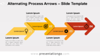 Free Alternating Process Arrows for PowerPoint and Google Slides