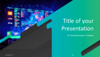 Free Gaming Template for Powerpoint and Google Slides - Title Slide